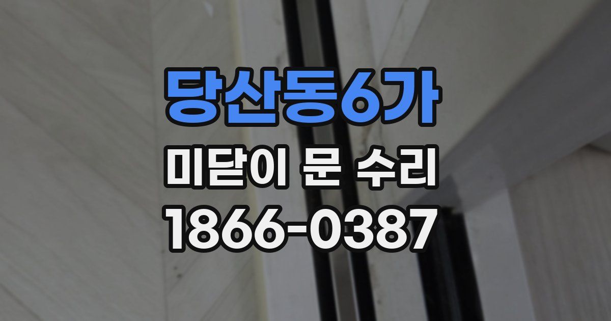 당산동6가 미닫이 문 수리