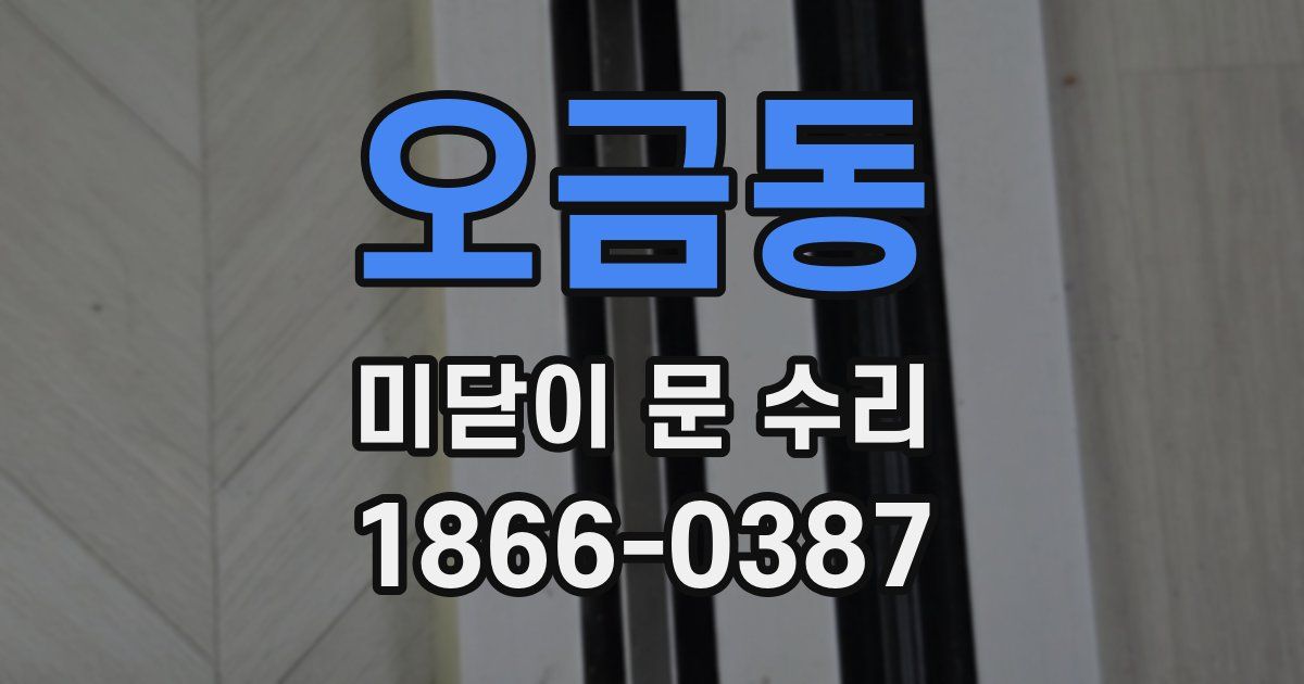 오금동 미닫이 문 수리