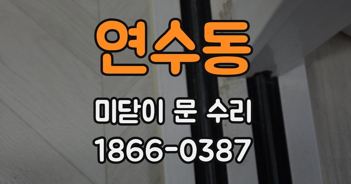 연수동 미닫이 문 수리