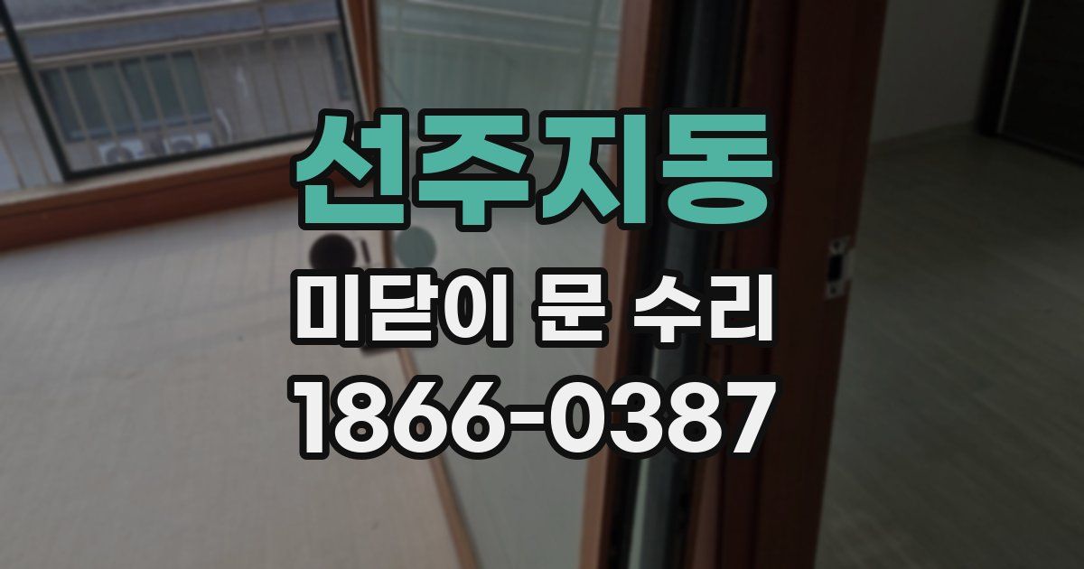 선주지동 미닫이 문 수리