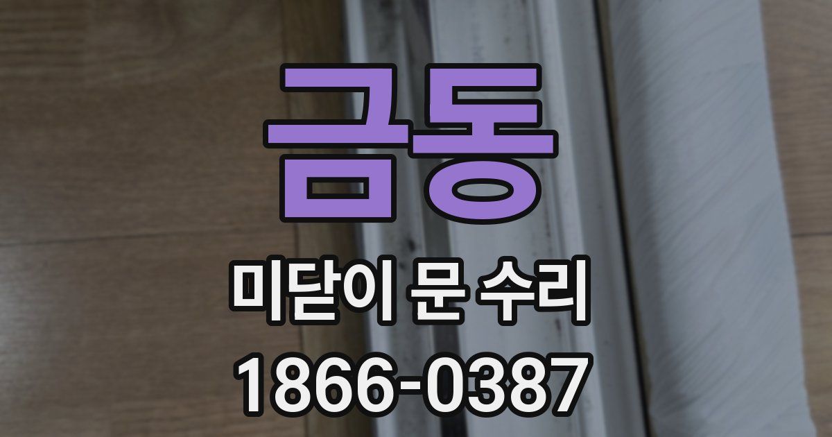 금동 미닫이 문 수리
