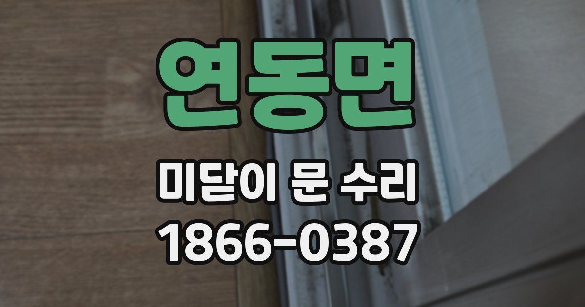 연동면 미닫이 문 수리