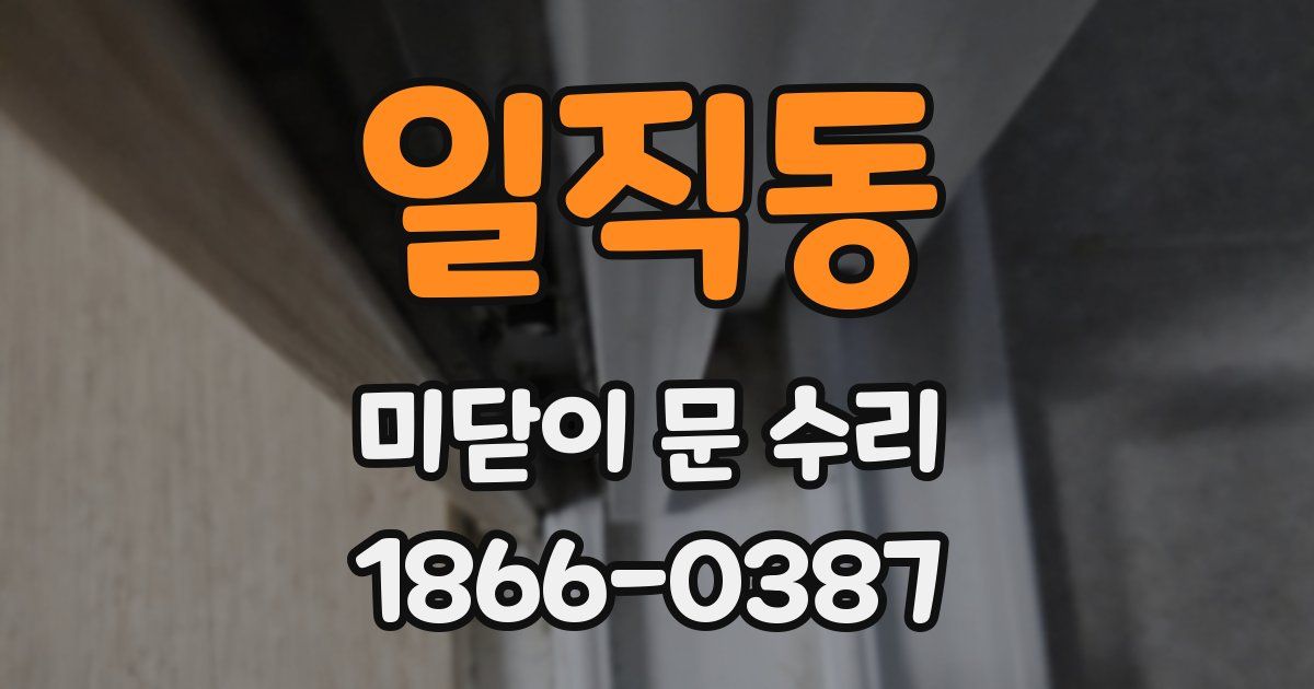 일직동 미닫이 문 수리