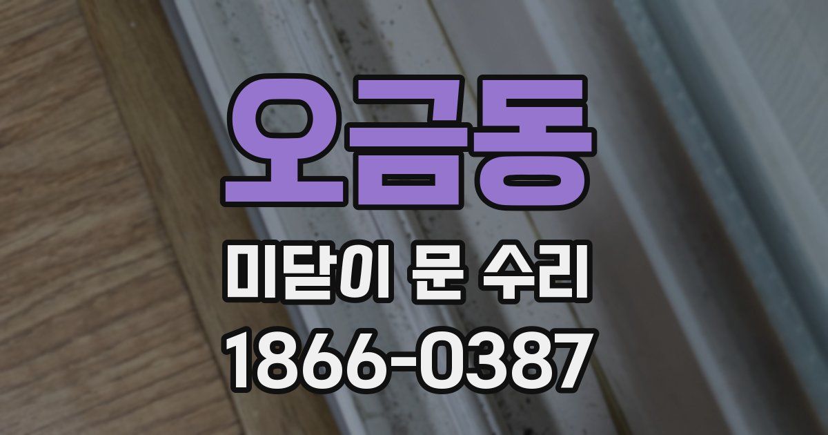 오금동 미닫이 문 수리