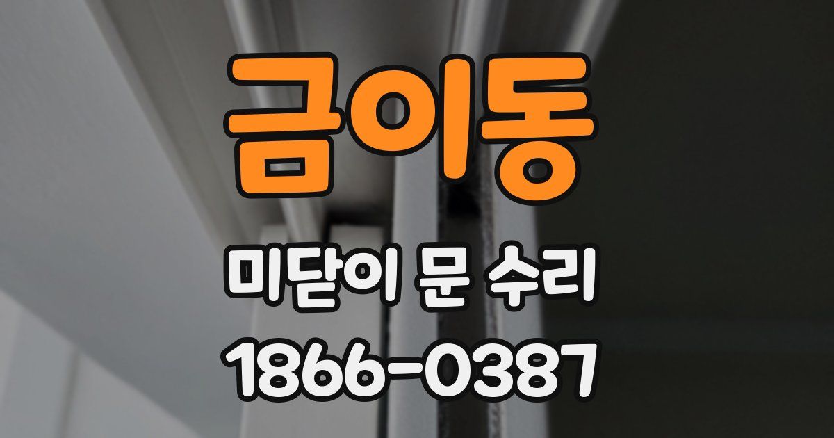 금이동 미닫이 문 수리