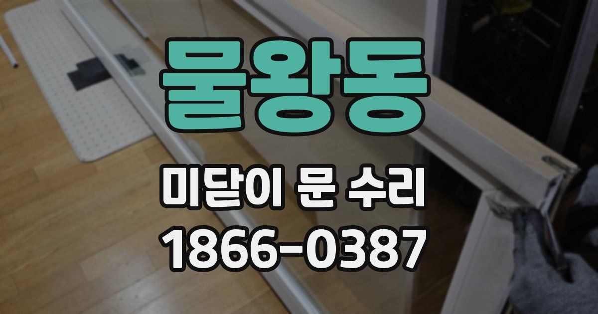 물왕동 미닫이 문 수리
