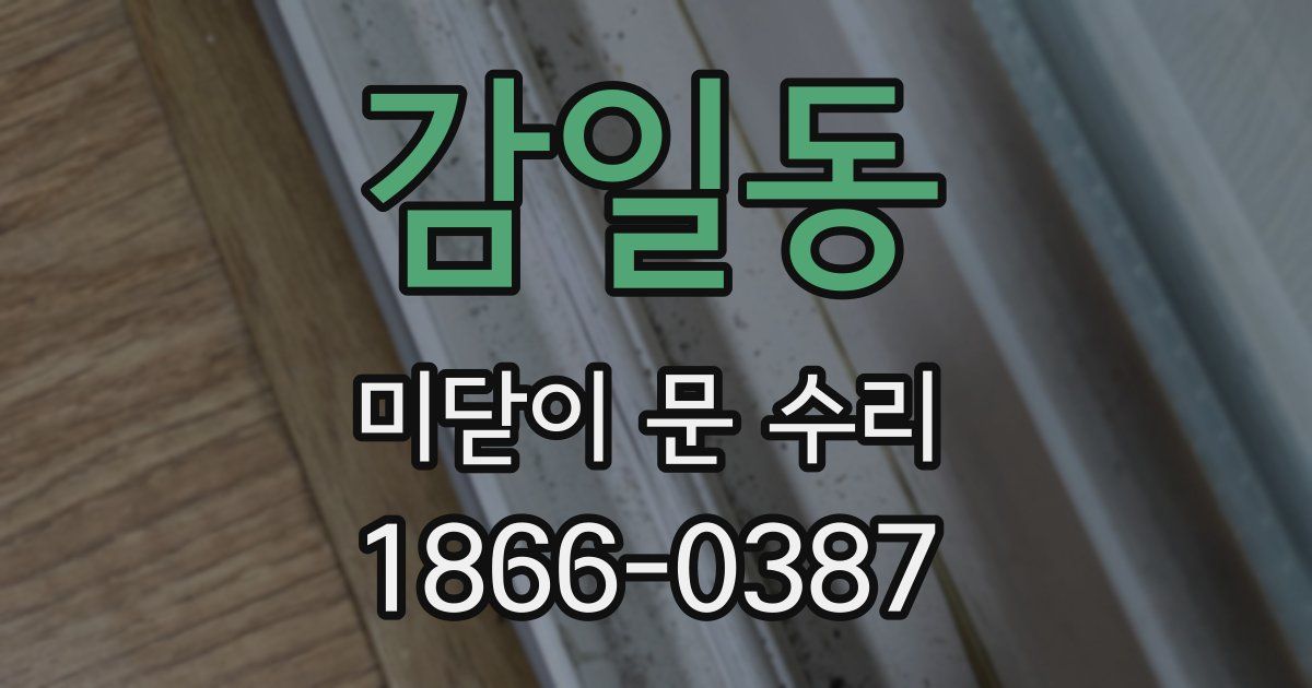 감일동 미닫이 문 수리