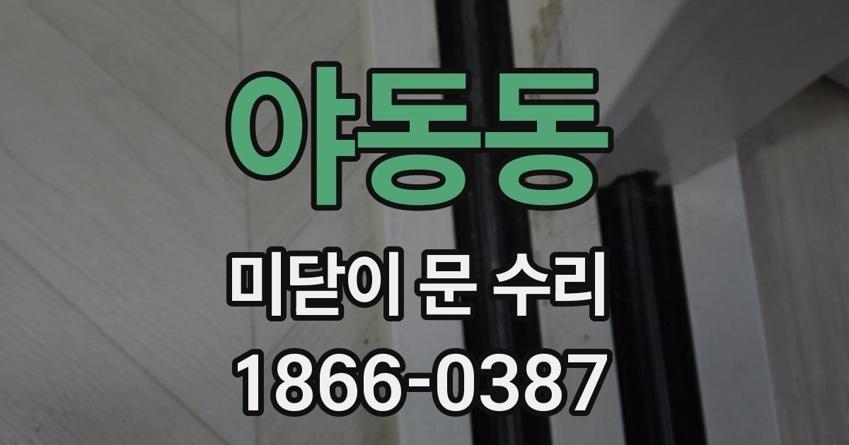 야동동 미닫이 문 수리