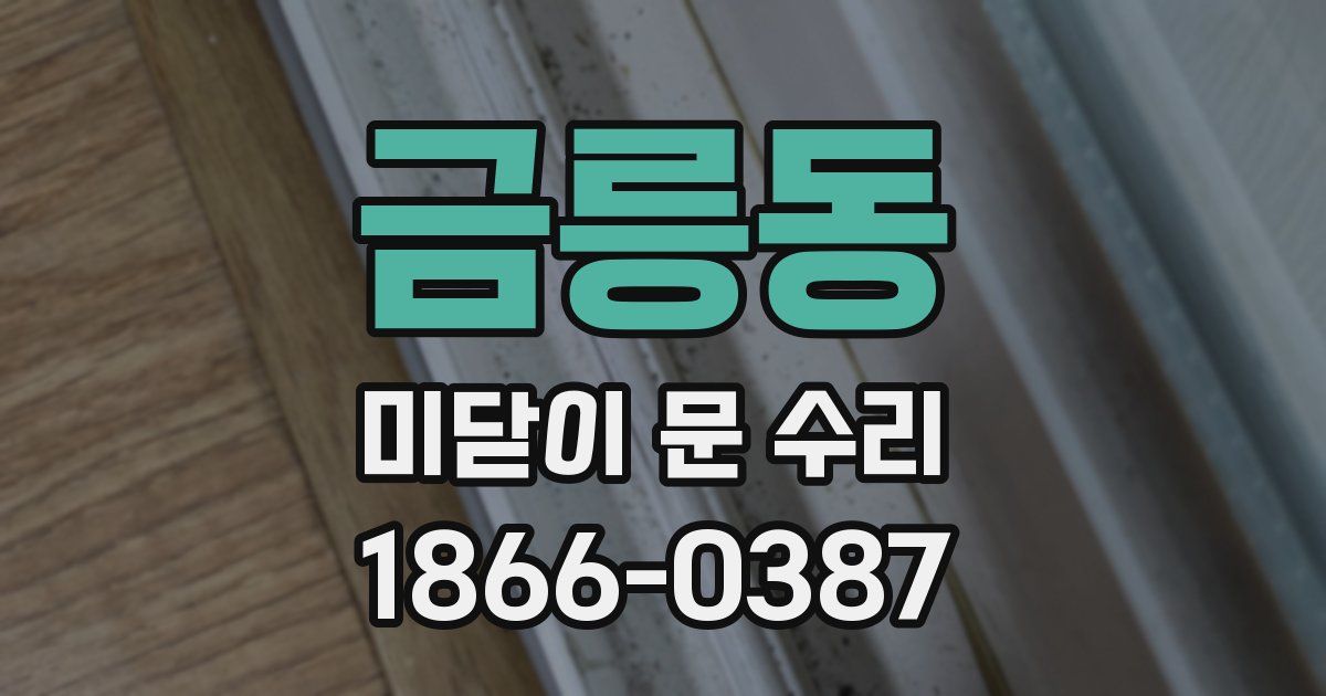 금릉동 미닫이 문 수리