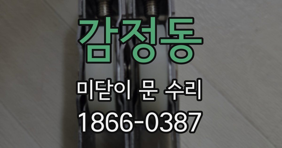감정동 미닫이 문 수리