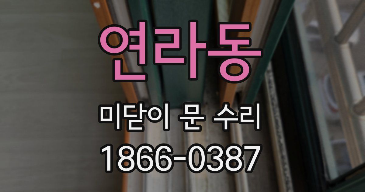 연라동 미닫이 문 수리