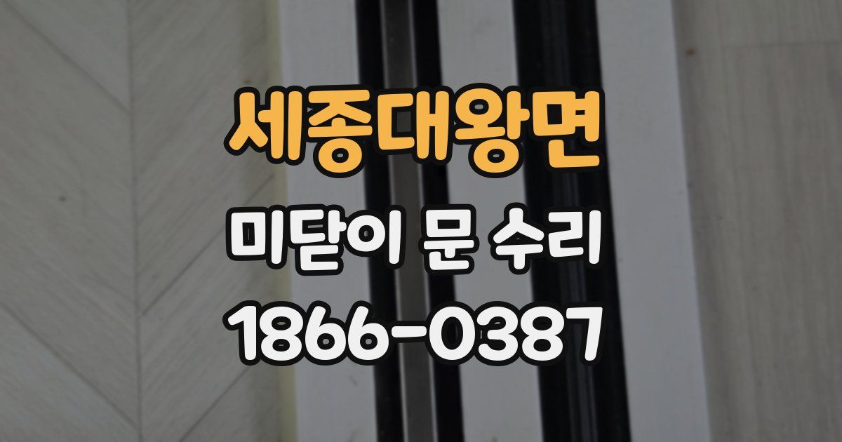 세종대왕면 미닫이 문 수리