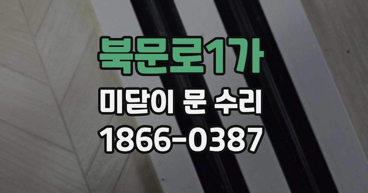 북문로1가 미닫이 문 수리
