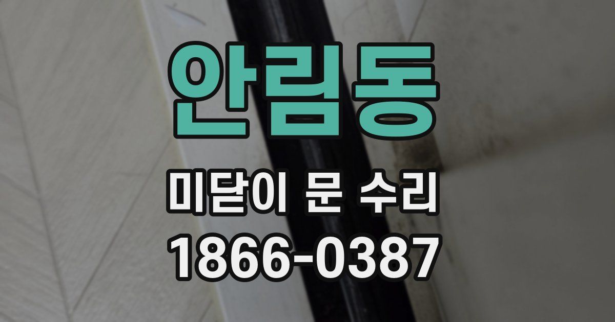 안림동 미닫이 문 수리