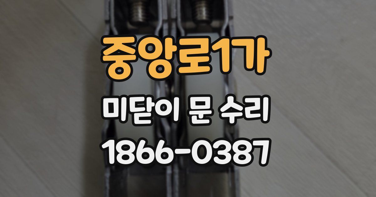 중앙로1가 미닫이 문 수리