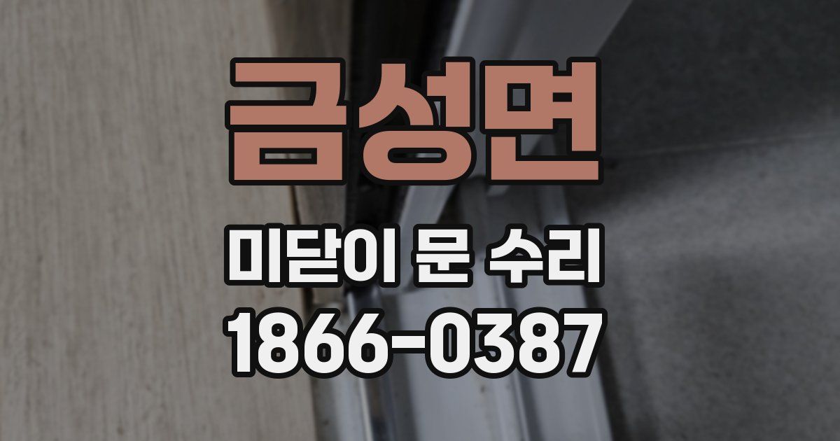 금성면 미닫이 문 수리