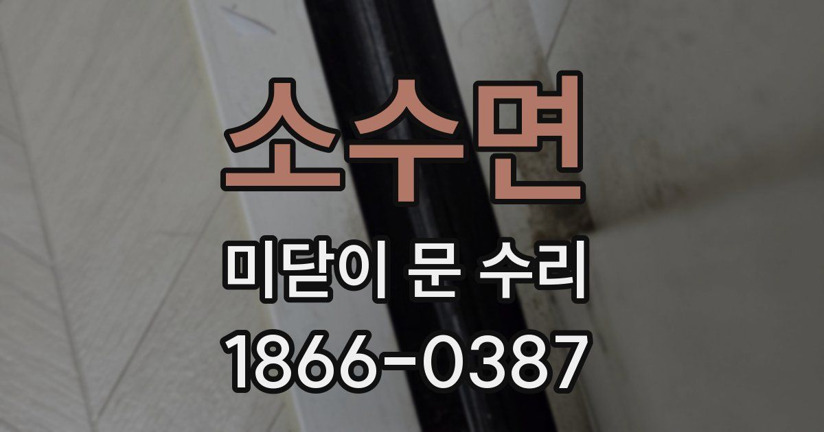 소수면 미닫이 문 수리