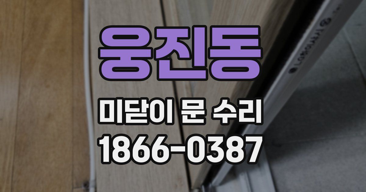 웅진동 미닫이 문 수리