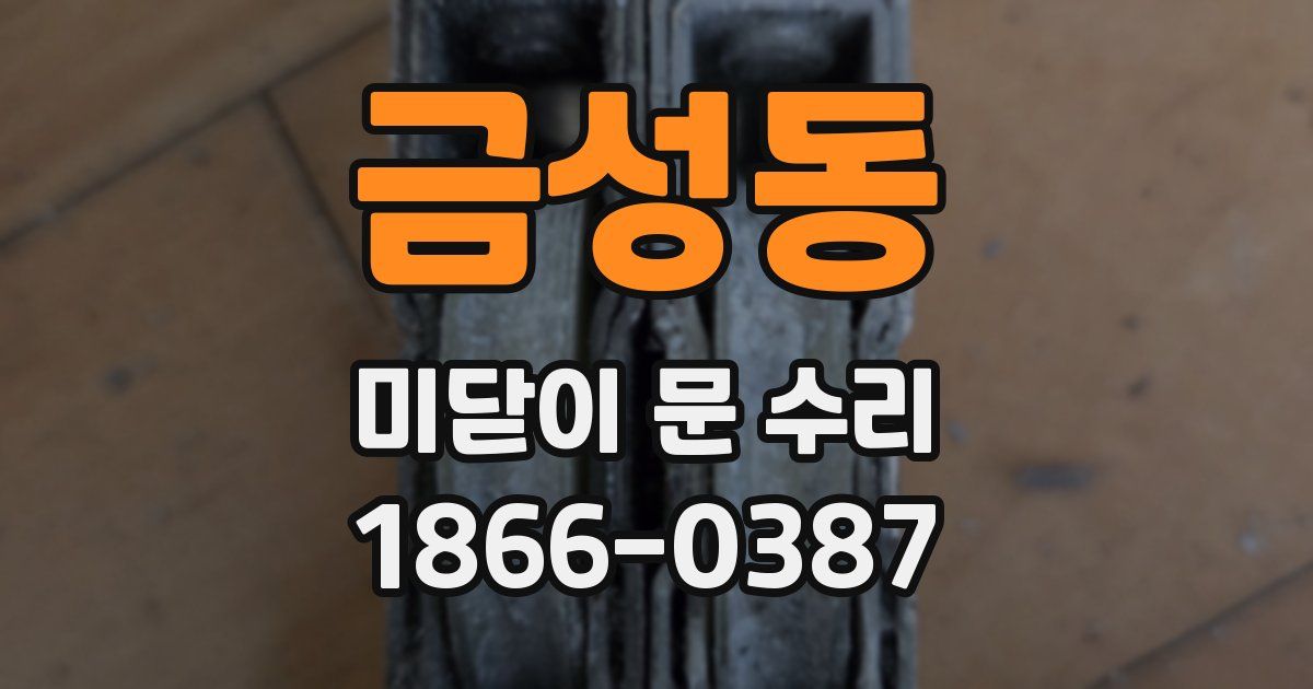 금성동 미닫이 문 수리