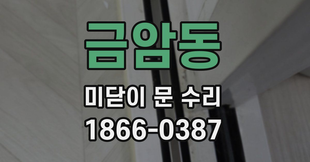 금암동 미닫이 문 수리
