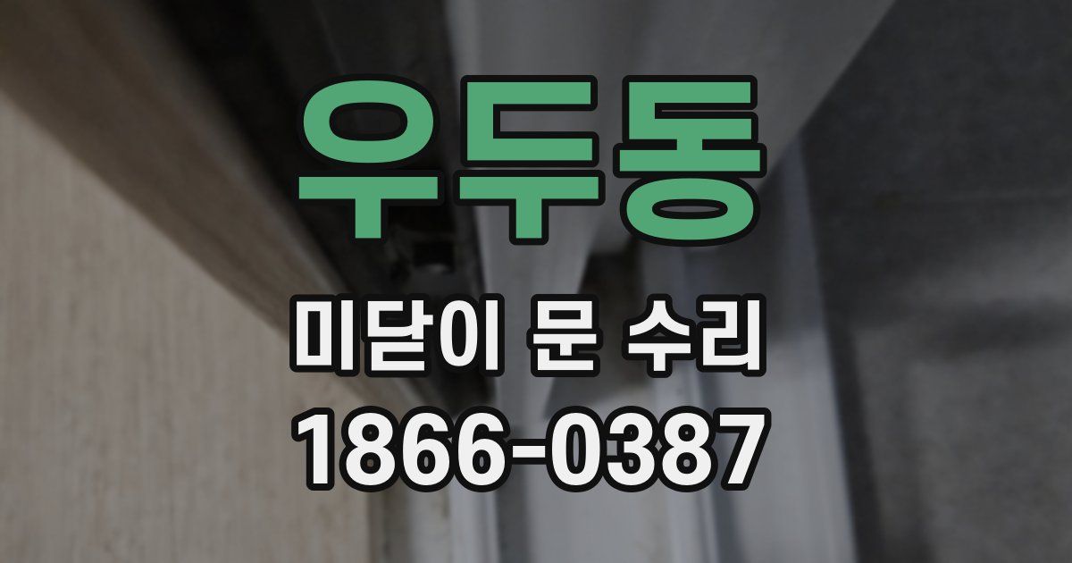 우두동 미닫이 문 수리