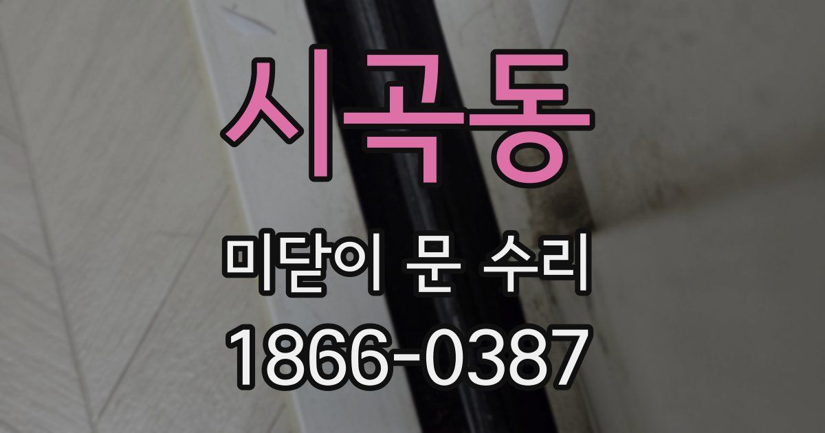 시곡동 미닫이 문 수리