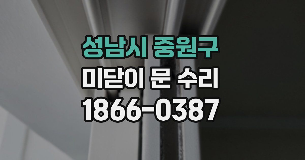성남시 중원구 미닫이 문 수리