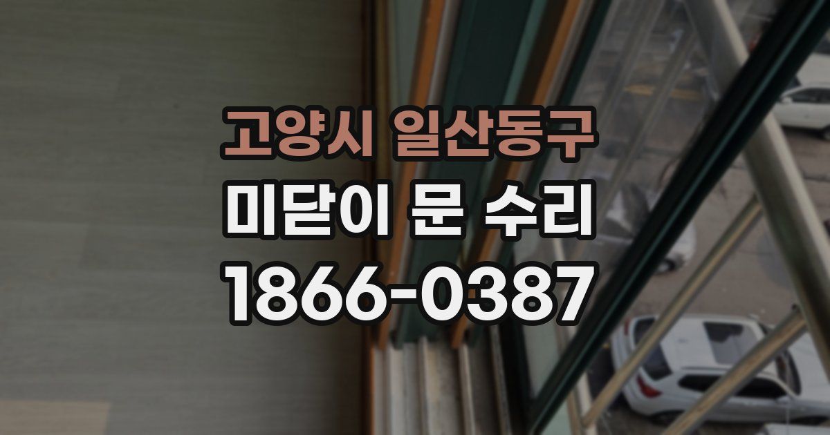 고양시 일산동구 미닫이 문 수리