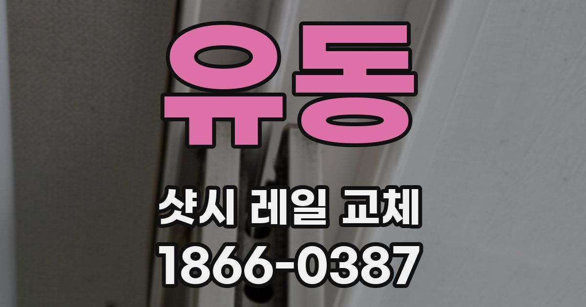 유동 샷시 레일 교체