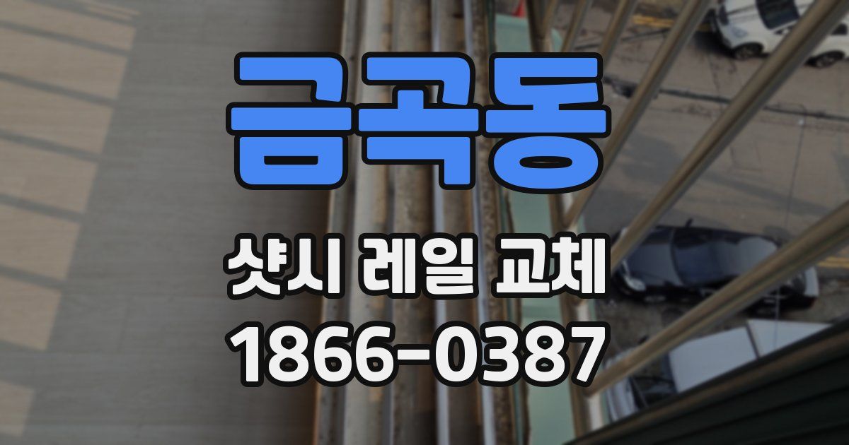 금곡동 샷시 레일 교체