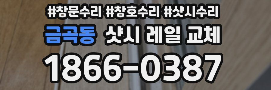 금곡동 샷시 레일 교체