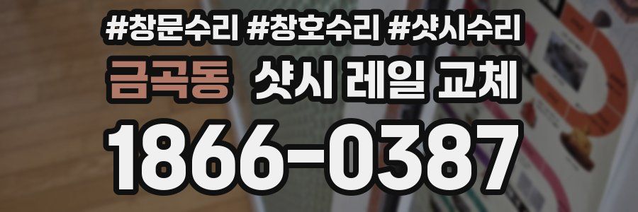 금곡동 샷시 레일 교체