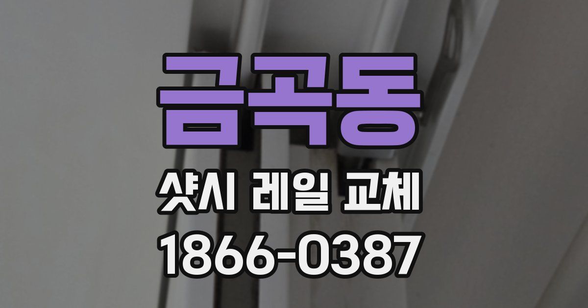 금곡동 샷시 레일 교체