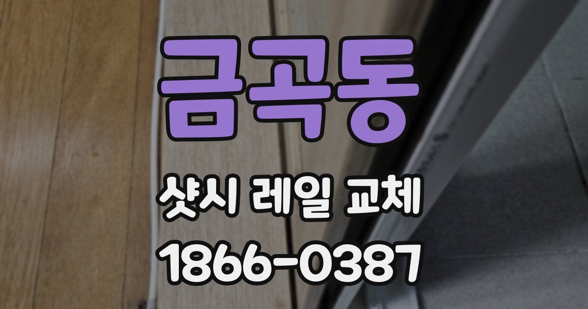 금곡동 샷시 레일 교체