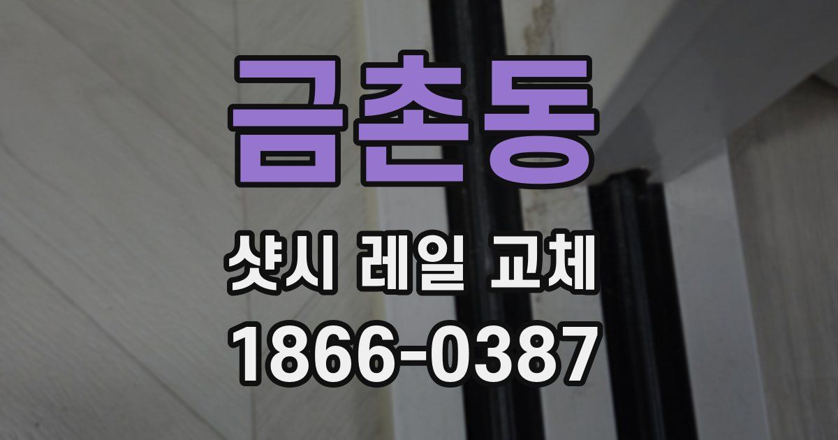 금촌동 샷시 레일 교체