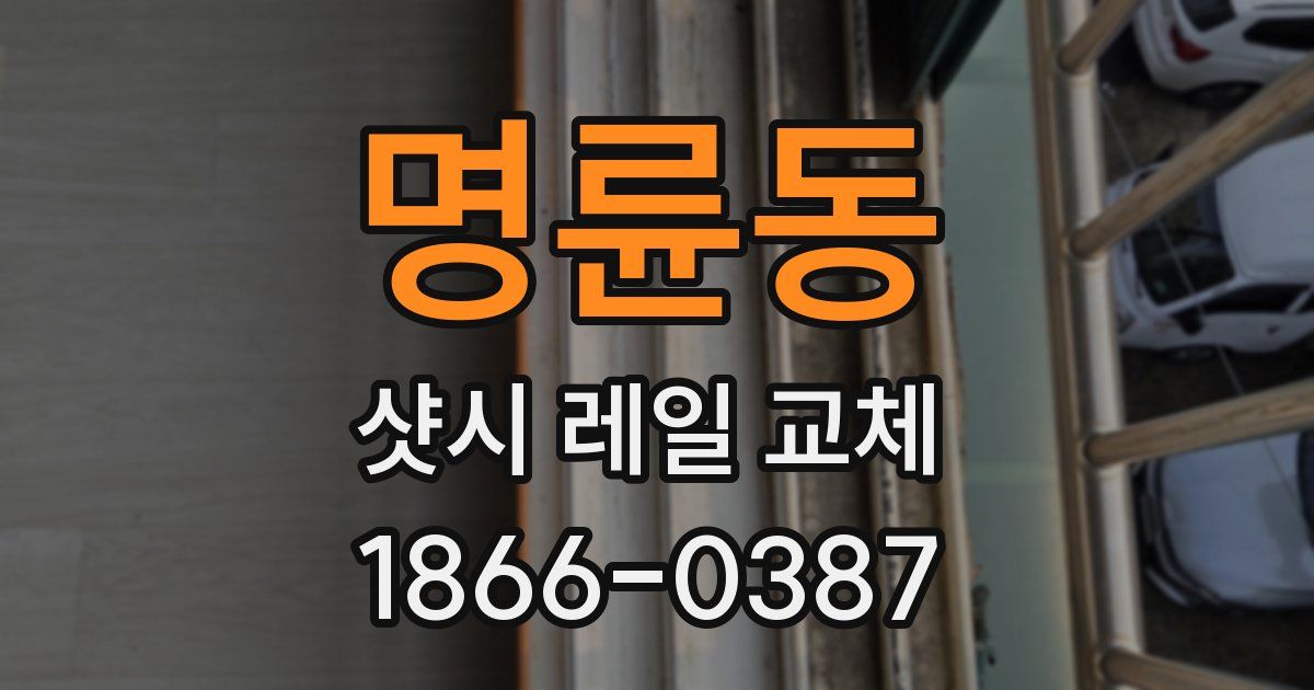명륜동 샷시 레일 교체