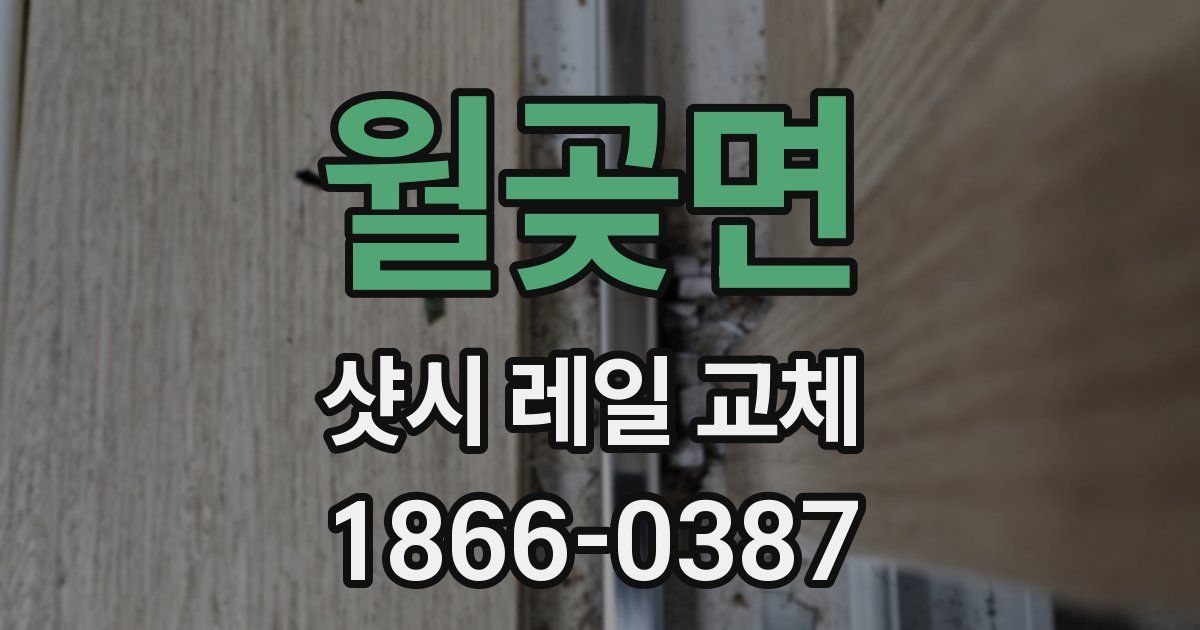 월곶면 샷시 레일 교체