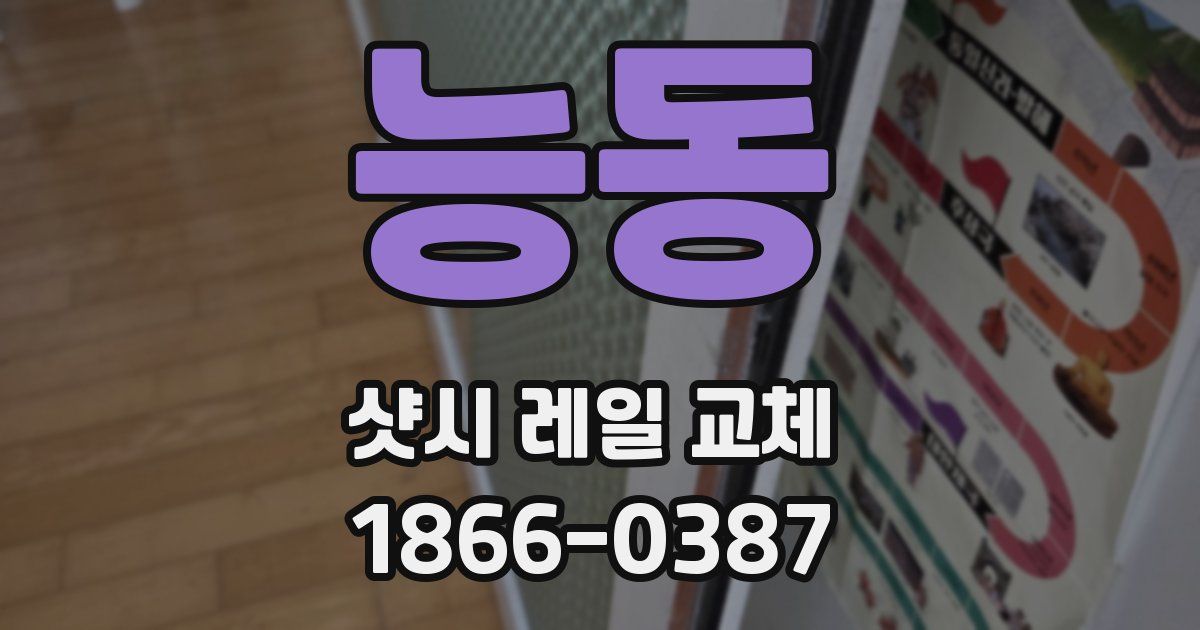 능동 샷시 레일 교체