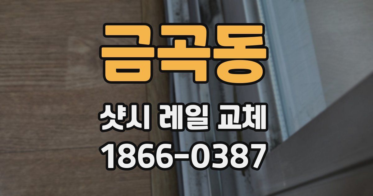금곡동 샷시 레일 교체