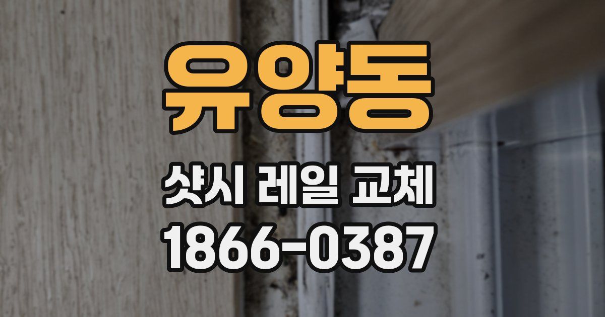 유양동 샷시 레일 교체