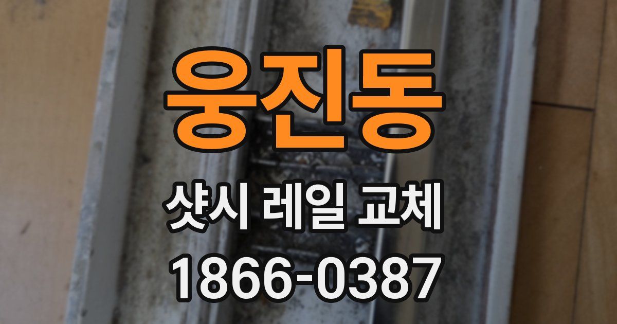 웅진동 샷시 레일 교체