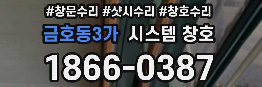 금호동3가 시스템 창호