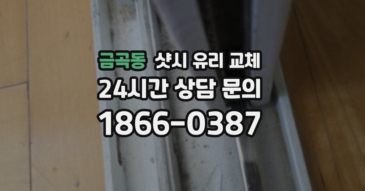 금곡동 샷시 유리 교체