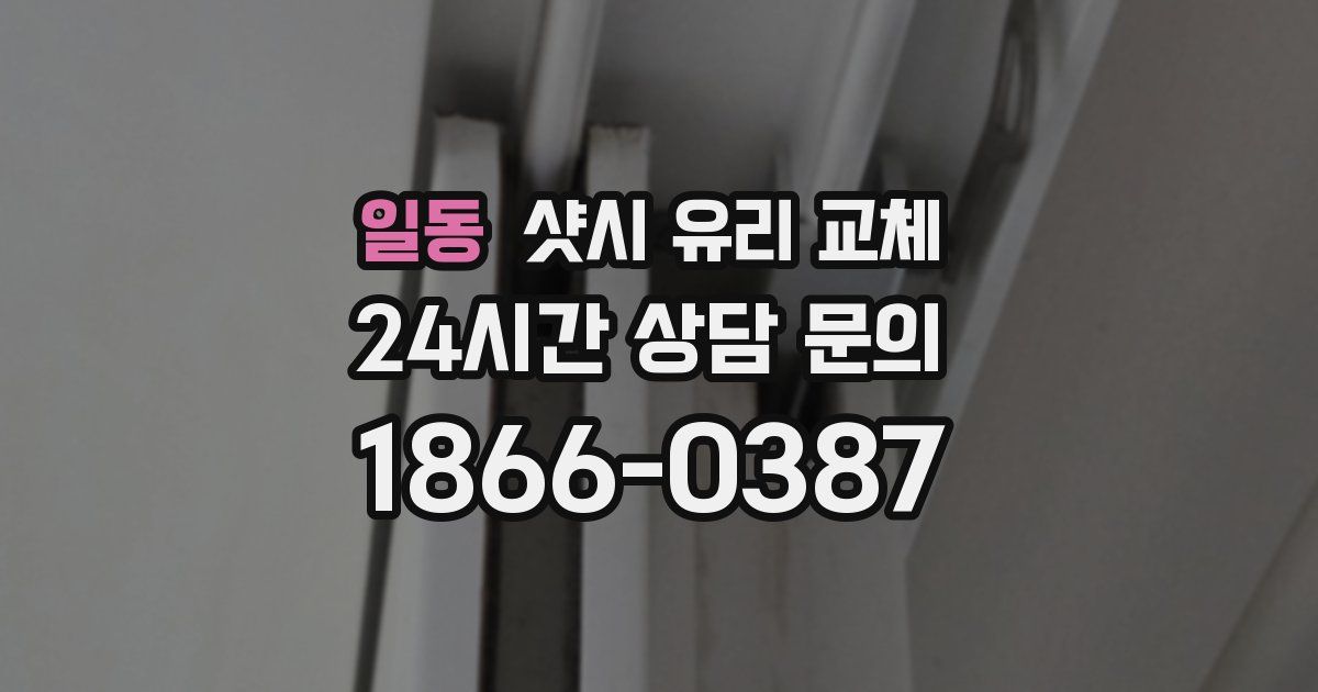 일동 샷시 유리 교체