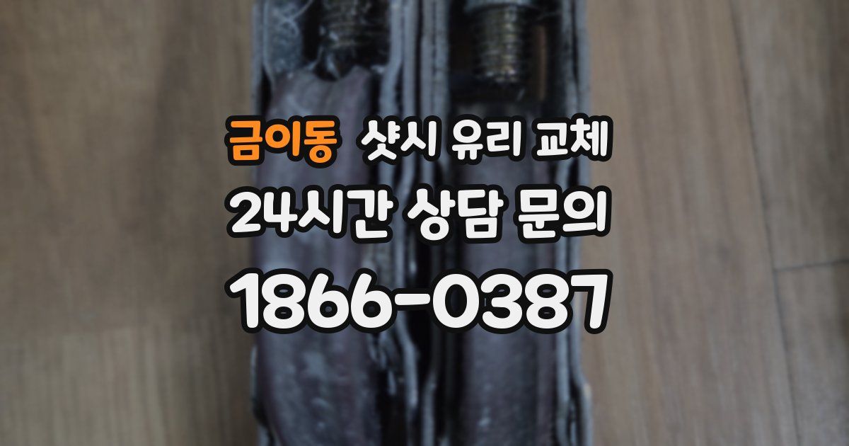 금이동 샷시 유리 교체