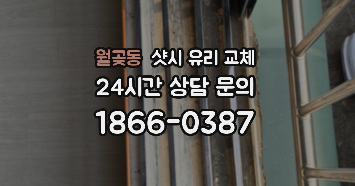 월곶동 샷시 유리 교체