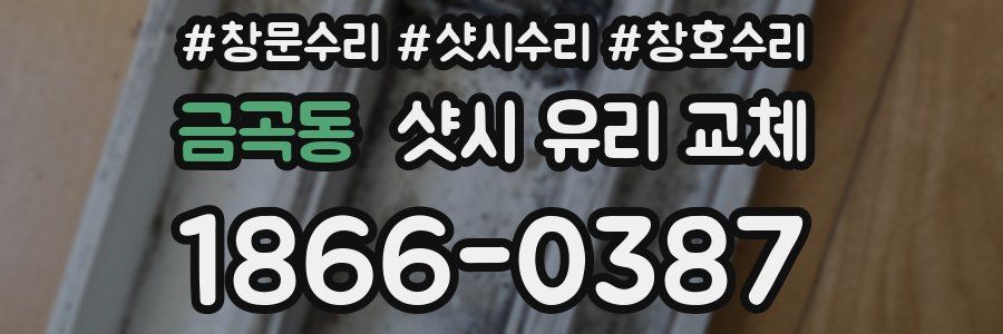 금곡동 샷시 유리 교체