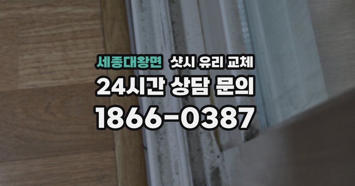 세종대왕면 샷시 유리 교체