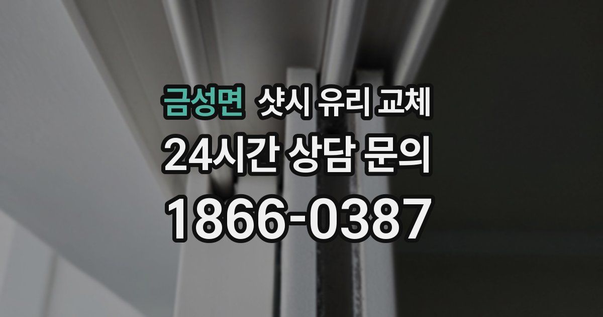 금성면 샷시 유리 교체