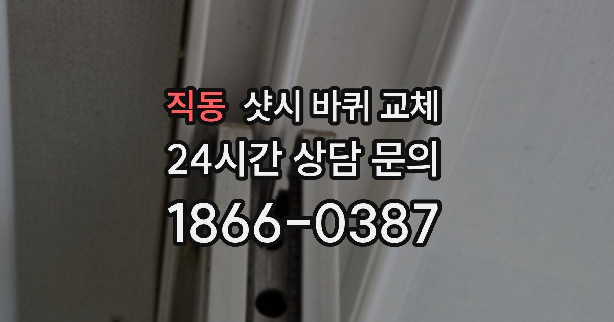 직동 샷시 바퀴 교체